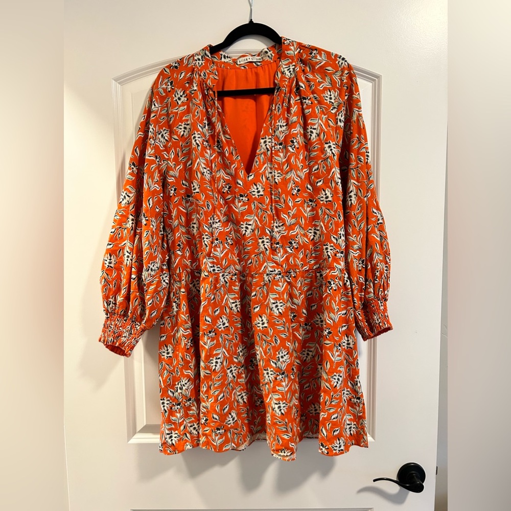 Alice + Olivia Floral Mini Dress